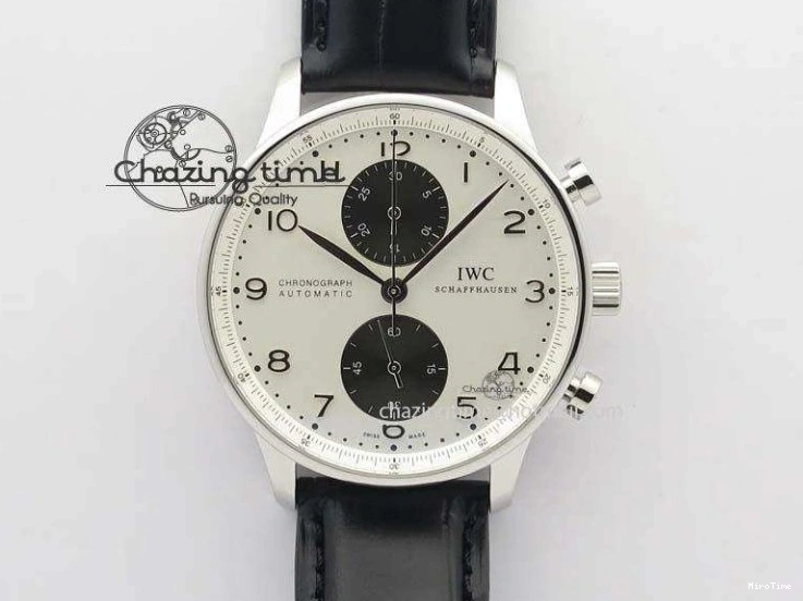 MIROTIME 0310 Portuguese Real PR IW500703 ZF 1:1 Best Edition On Black Leather Strap A Durable 7370